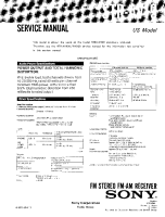 Sony STR-AV19 - Service Manual 